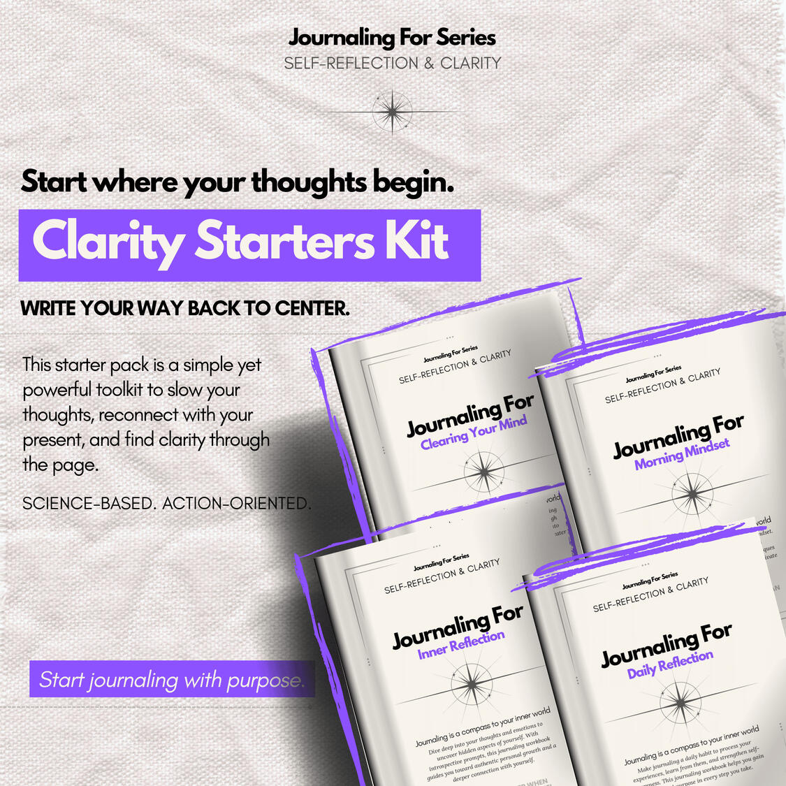 Journaling For | Clarity Starters Kit